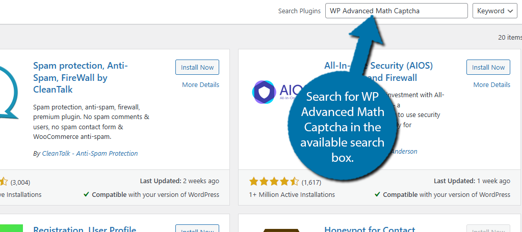 WP Advanced Math Captcha