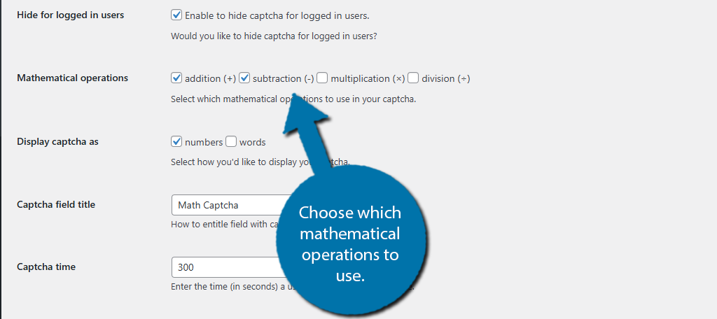 mathematical operations