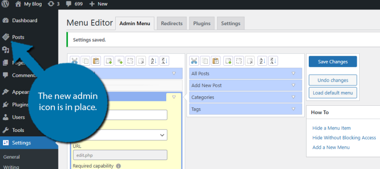 WordPress Admin Icons: How to Add or Change - GreenGeeks