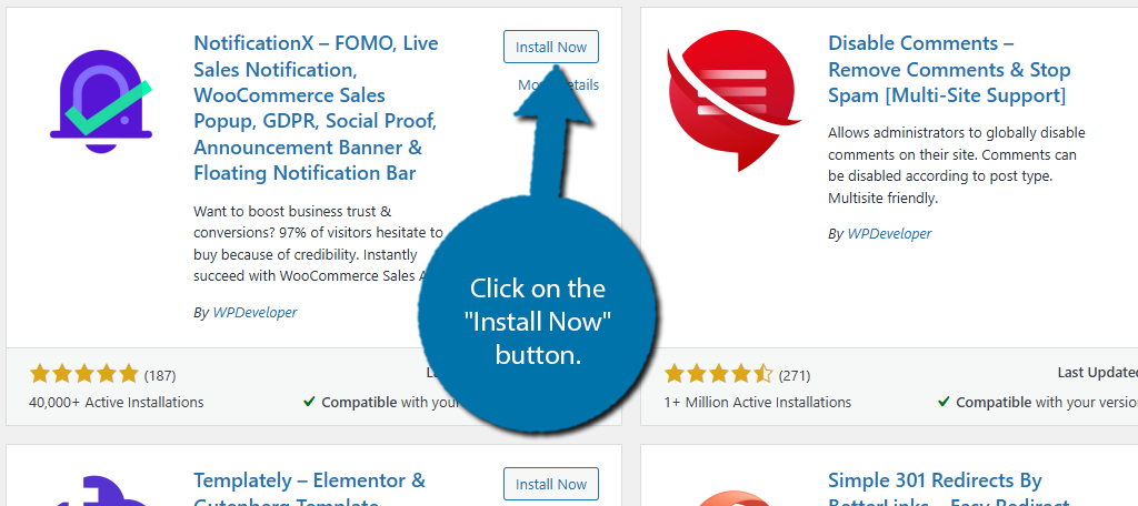 Install NotificationX