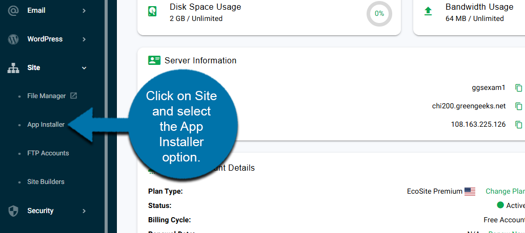 GreenGeeks App Installer