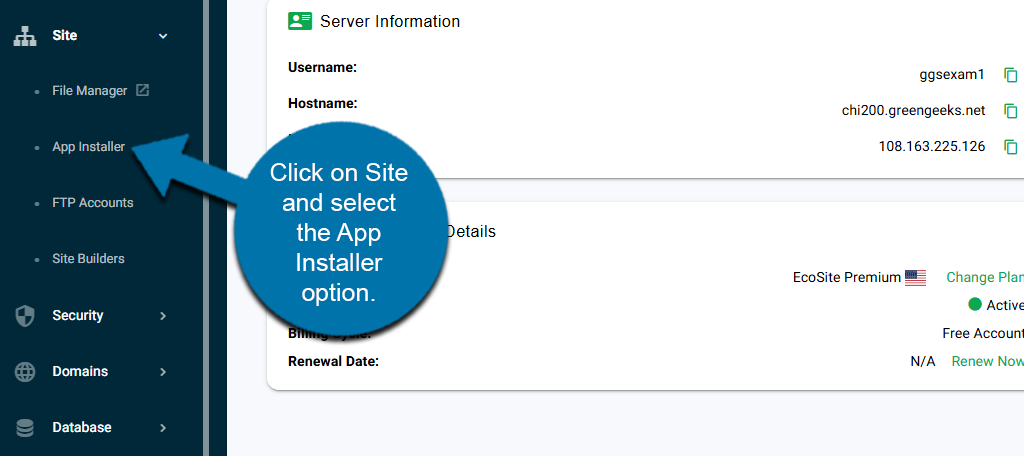 GreenGeeks App Installer