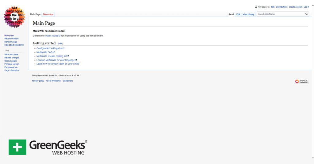 MediaWiki Install with GreenGeeks