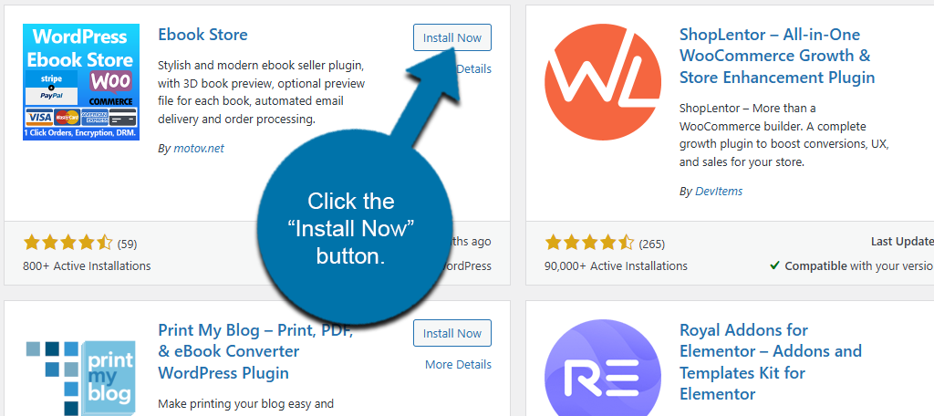 Install Ebook Store